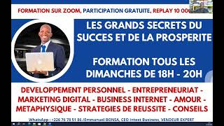 PROGRAMME DIMANCHE  FORMATION GRATUITE REPLAY [upl. by Esinwahs]