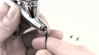 Removing a Broken Nozzle from an Airbrush [upl. by Aylsworth]