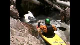 Kayaking Soda Dam Jemez Springs New Mexico with Ed Lucero Damon Gold [upl. by Tima]