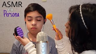 Le hago asmr a mi hermanito ¿funciona [upl. by Snevets]