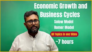 Economic Growth and Business Cycles  Solow Model  Romer Model  Complete  7 Hours [upl. by Llemrej]