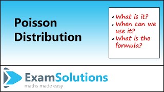 Poisson Distribution  Introduction  ExamSolutions [upl. by Esinev]