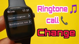 How to change Ringtone in Smartwatch  calling ringtone in smartwatch  Ringtone [upl. by Tolley]