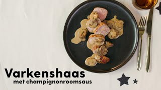 Varkenshaas bakken met champignonsaus  Allerhande [upl. by Asyla]