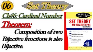 Lec6Composition of two bijective functions is also bijectiveSet Theory by Schaums outline [upl. by Nortad307]