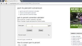 How to Convert PPM to Percent [upl. by Parris]