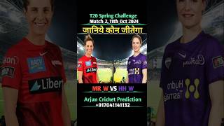 Melbourne Renegades Vs Hobart Hurricanes T20 Spring Challenge 2024 Match 2 Prediction  HHVsMR t20 [upl. by Herc799]