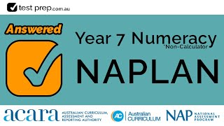 Year 7 NAPLAN Answered and explained [upl. by Alric]