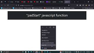 padStart function javascript [upl. by Mines]