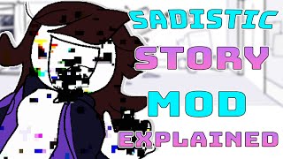 Jaiden Animations Sadistic Story Mod Explained in fnf Pibby Lyrics Mod [upl. by Othilie]