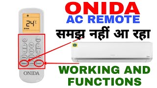 What is I used Onida AC Remote Onida AC Remote Control What are the functions of Onida AC remote [upl. by Iat]