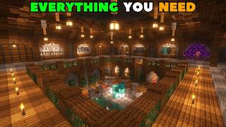 Minecraft ULTIMATE Underground Base Tutorial how to build 121 [upl. by Rape]