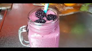 Blackberry Strawberry Smoothie Recipe  Healhty Fruits Drinks  Evangeline Ruffiner [upl. by Naus]