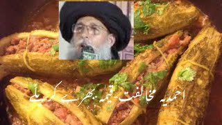 Ahmadiyya Enmity Bitter Ground with minced Beef احمدیہ دشنی اور قیمہ بھرے کریلے [upl. by Briny]