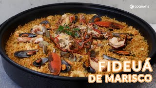 FIDEUÁ de MARISCO Receta valenciana  Cocinatis [upl. by Adlemi116]