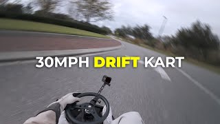 POV drifting a 30MPH DRIFT kart through my park [upl. by Uball]