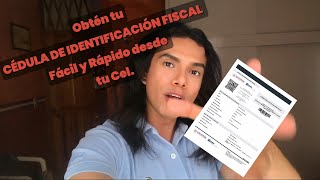 Obtén FÁCIL Y RÁPIDO TU  CÉDULA DE IDENTIFICACIÓN FISCAL En línea [upl. by Yrellav]