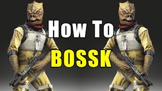 Star Wars Battlefront How to Not Suck  Bossk  Hero Review amp Guide [upl. by Ytirahs406]