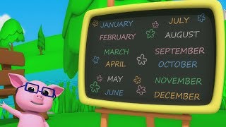 Luke amp Lily  Months Of The Year  Nursery Rhymes  Childrens Songs  Kids Learning Video [upl. by Oicangi]