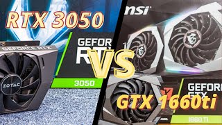 GTX 1660ti vs RTX 3050 comparison video in Hindi [upl. by Ttiwed693]