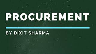 What is Procurement in Hindi Complete Procurement Process [upl. by Leoine]