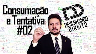 Direito Penal  Art 14 CP  Consumação e Tentativa 02 [upl. by Woods]