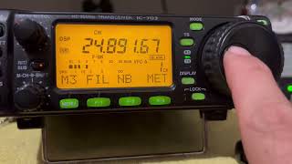 ICOM IC703 PLUS FL 53A FILTER TEST 2 [upl. by Higgs]