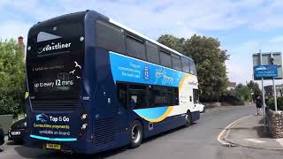 STAGECOACH BUS ROUTE 700 DEPARTING FERRING STREET FERRING WORTHING [upl. by Roshelle]