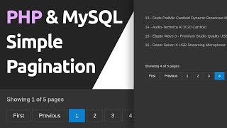 Creating a simple pagination using php and mysql [upl. by Dav788]