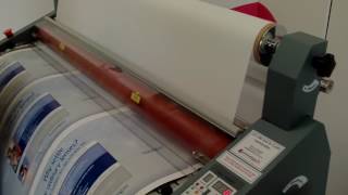 1100 Hot and Cold Laminating Machine Lamination System Roll Laminator [upl. by Sexela627]