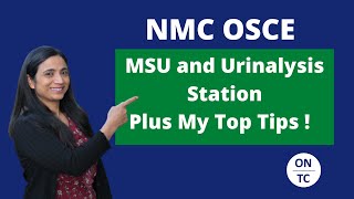 NMC OSCE MSU and Urinalysis Station [upl. by Anesuza]