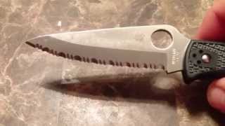 Spyderco Endura 4 spyderedge fully serrated [upl. by Hildagarde]