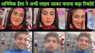 Abhishek Kumar And Isha Malviya First Instagram Live After Bigg Boss 17 Abhishek Kumar Bigg Boss 17 [upl. by Towland691]