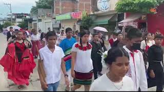 Alumnos de secundaria Ignacio M Altamirano destacan en desfile de independencia [upl. by Neelrahc]