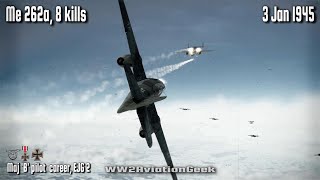 Me 262a 8 kills Bomber Intercept over Remagen  WW2 Air Combat Flight Sim [upl. by Woodberry]