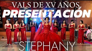 MARAVILLOSA PRESENTACIÓN DE XV AÑOS CON DAMAS  STEPHANY [upl. by Yerkovich962]