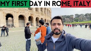 FIRST Day in ROME Italy  Visited my 6th Wonder of World Colosseum [upl. by Yessej]