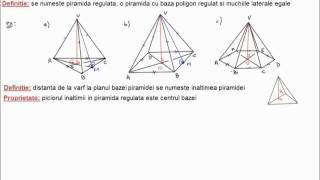 Aria laterala aria totala si volumul piramidei regulate 8g31 [upl. by Yralam]