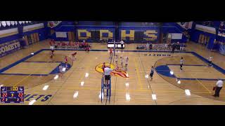 DelavanDarien High vs Whitewater High School Girls Varsity Volleyball [upl. by Sylas]