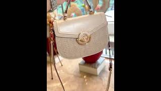 1pc Louis Cardin Logo Embossed Saddle Bag for Women handbag bag [upl. by Lurlene]