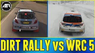 DiRT Rally vs WRC 5 Xbox One  Car List Gameplay Graphics Comparison [upl. by Ayin940]