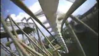 Pyrenees Roller Coaster Front Seat POV BampM Invert Parque Espana Japan [upl. by Alina285]