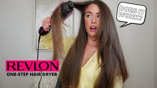 REVLON ONESTEP HAIR DRYER AND VOLUMIZER TUTORIALREVIEW  Lauren Peletier [upl. by Amaral298]