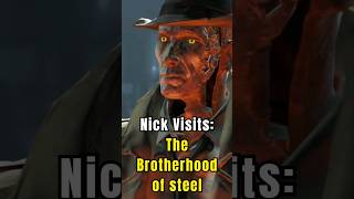 We Took Nick Valentine Into The Brotherhood Of Steel 🤣 Fallout 4  Fallout 4 Survival Guide  shorts [upl. by Hollis168]