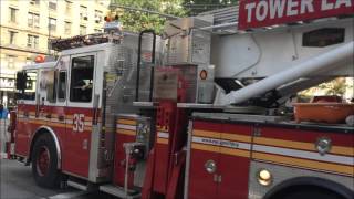 FDNY RESPONDING COMPILATION 34 FULL OF BLAZING SIRENS amp LOUD AIR HORNS THROUGHOUT NEW YORK CITY [upl. by Yl490]