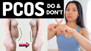 PCOS DO amp DONT TO LOSE WEIGHT 20 min fast walking workout to burn belly fat  Hana Milly [upl. by Onirefez193]