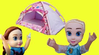 Camping Picnic Elsa and Anna Toddlers [upl. by Daven521]