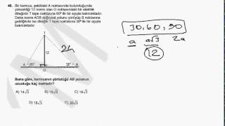 ALES 2013 Geometri Soru Çözümleri  Sayısal 1 [upl. by Shanahan]