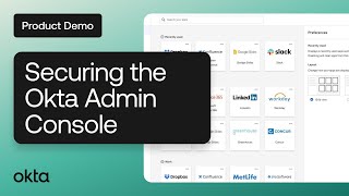 Securing the Okta Admin Console  Okta Demo [upl. by Cida972]