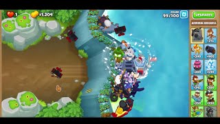 Flooded Valley CHIMPS Guide Ft Mermonkeys  Update 44 Bloons TD 6 [upl. by Efar]